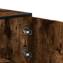 vidaXL Highboard sonoma tölgy 68x35x106,5 cm gépelt fa és fém