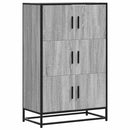 vidaXL Highboard szürke sonoma 68x35x106,5 cm gépelt fa és fém