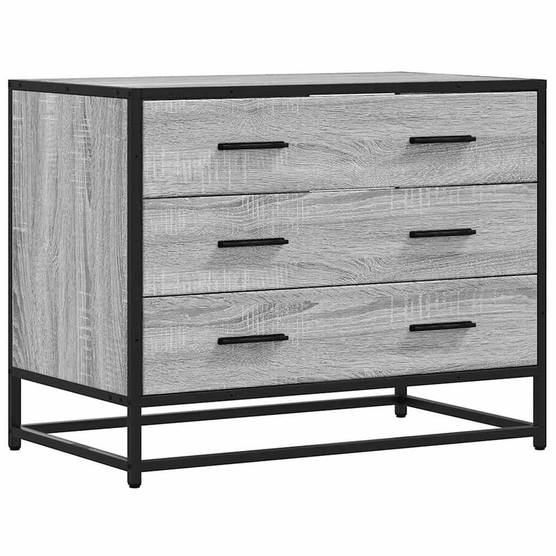vidaXL szürke sonoma színű szerelt fa fiókos szekrény 70x41x56 cm