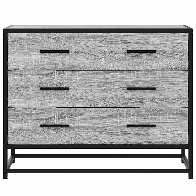 vidaXL szürke sonoma színű szerelt fa fiókos szekrény 70x41x56 cm