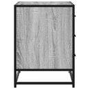 vidaXL szürke sonoma színű szerelt fa fiókos szekrény 70x41x56 cm