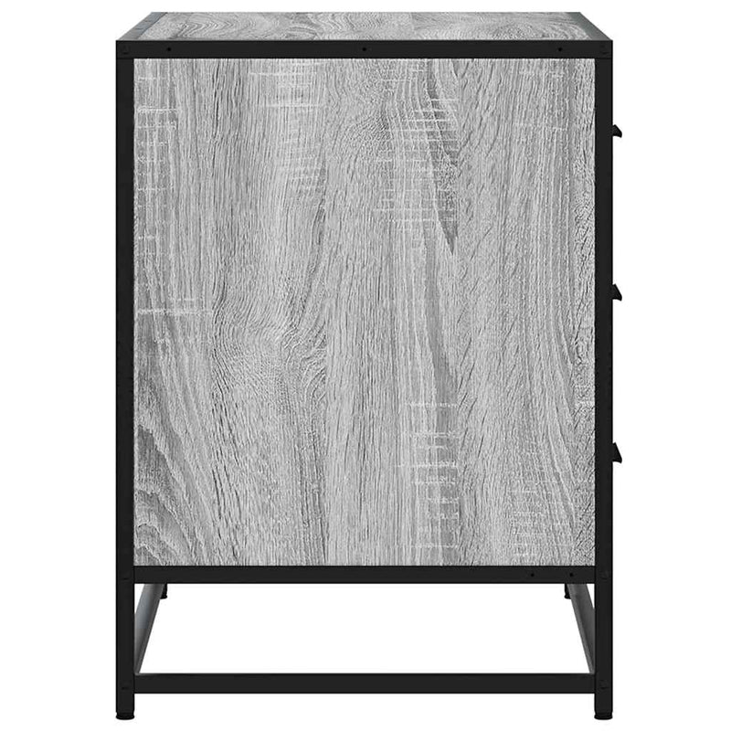 vidaXL szürke sonoma színű szerelt fa fiókos szekrény 70x41x56 cm