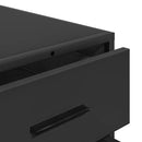 vidaXL fekete szerelt fa fiókos szekrény 70x41x70 cm
