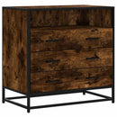 vidaXL füstös tölgy szerelt fa fiókos szekrény 70x41x70 cm