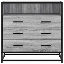 vidaXL szürke sonoma színű szerelt fa fiókos szekrény 70x41x70 cm