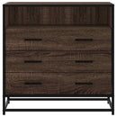 vidaXL barna tölgy szerelt fa fiókos szekrény 70x41x70 cm