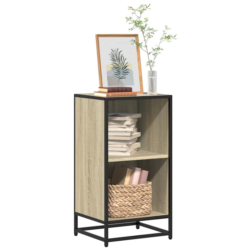 vidaXL sonoma színű szerelt fa könyvszekrény 40x35x76 cm