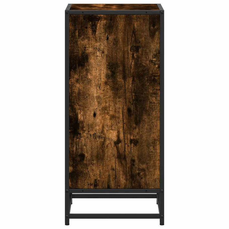 vidaXL füstös tölgy színű szerelt fa könyvszekrény 40x35x76 cm