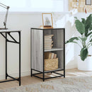 vidaXL szürke sonoma színű szerelt fa könyvszekrény 40x35x76 cm