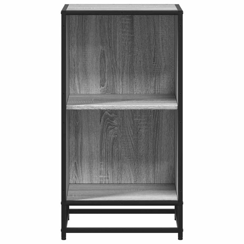 vidaXL szürke sonoma színű szerelt fa könyvszekrény 40x35x76 cm