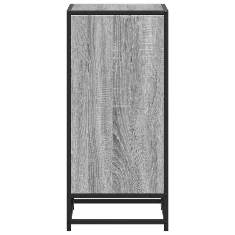 vidaXL szürke sonoma színű szerelt fa könyvszekrény 40x35x76 cm