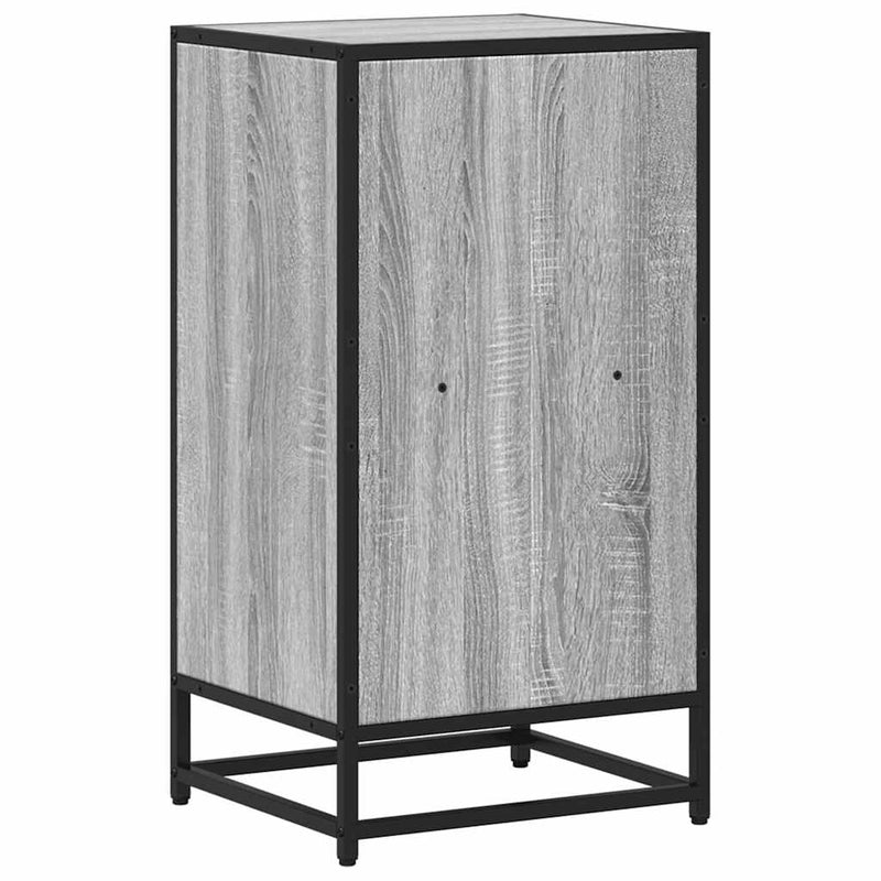 vidaXL szürke sonoma színű szerelt fa könyvszekrény 40x35x76 cm