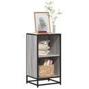 vidaXL szürke sonoma színű szerelt fa könyvszekrény 40x35x76 cm