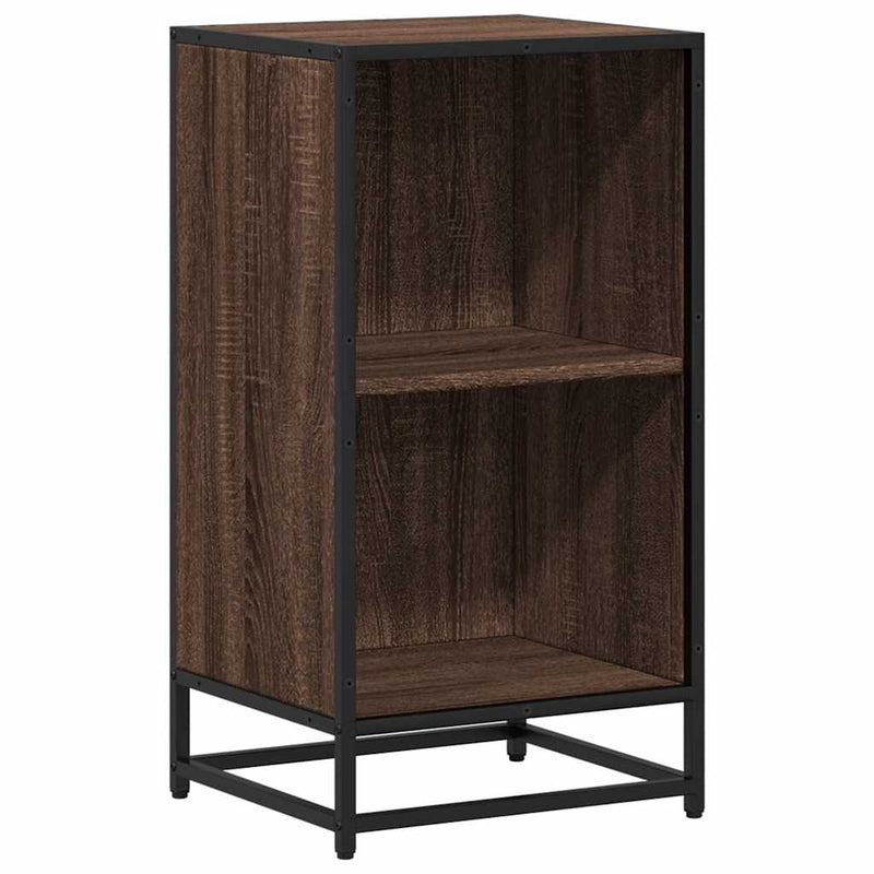 vidaXL barna tölgyszínű szerelt fa könyvszekrény 40x35x76 cm