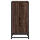 vidaXL barna tölgyszínű szerelt fa könyvszekrény 40x35x76 cm