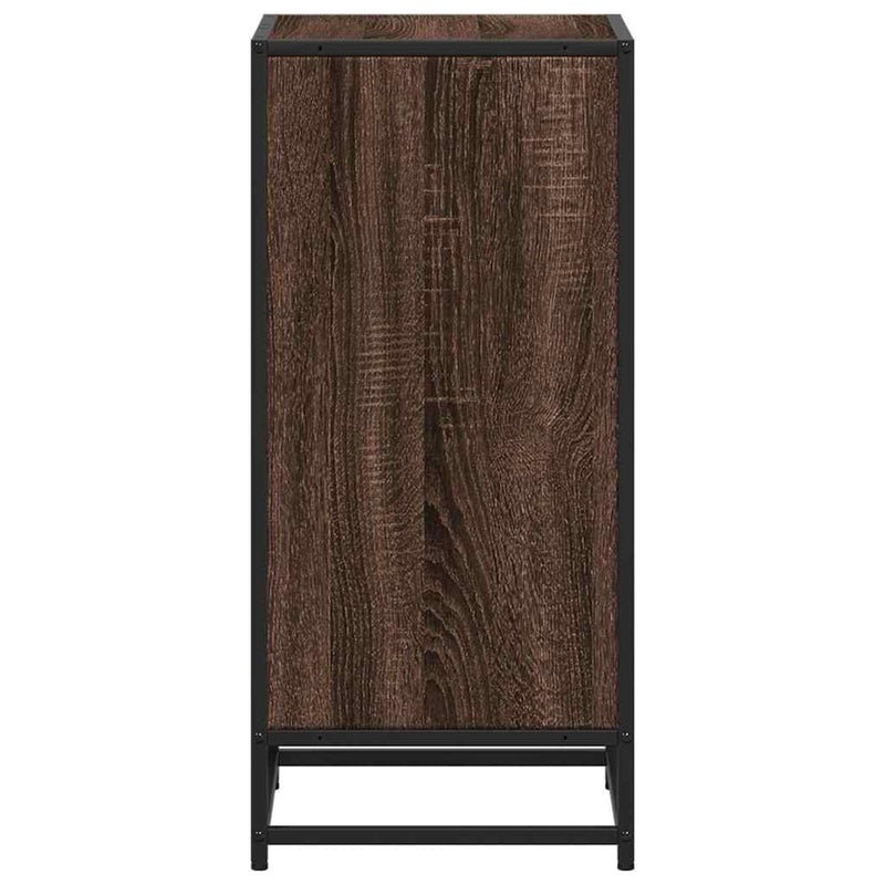 vidaXL barna tölgyszínű szerelt fa könyvszekrény 40x35x76 cm