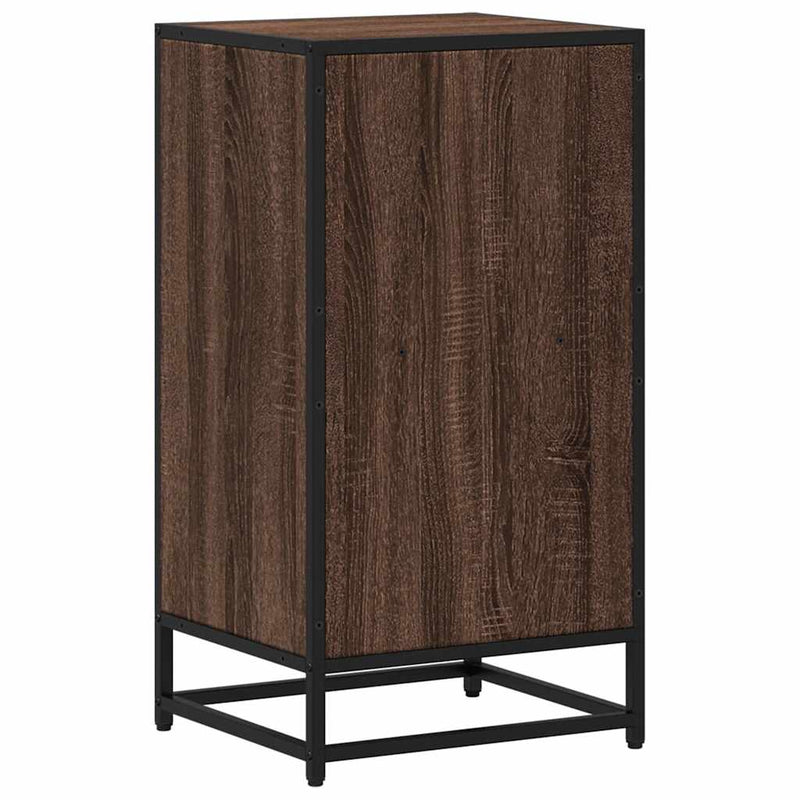 vidaXL barna tölgyszínű szerelt fa könyvszekrény 40x35x76 cm