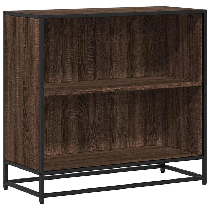 vidaXL füstös tölgy színű szerelt fa könyvszekrény 60x35x76 cm