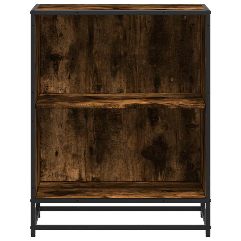 vidaXL füstös tölgy színű szerelt fa könyvszekrény 60x35x76 cm