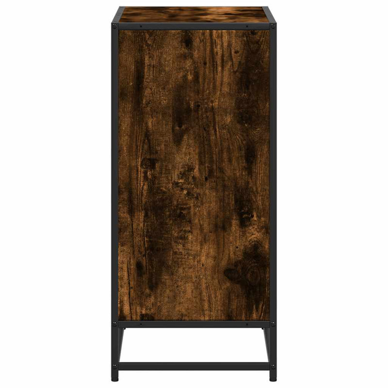 vidaXL füstös tölgy színű szerelt fa könyvszekrény 60x35x76 cm