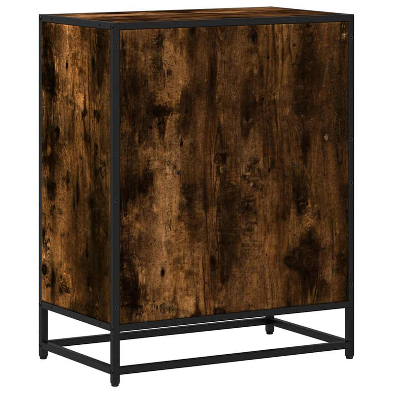 vidaXL füstös tölgy színű szerelt fa könyvszekrény 60x35x76 cm