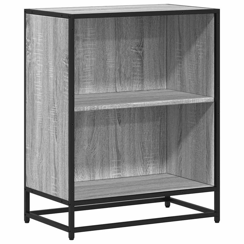 vidaXL szürke sonoma színű szerelt fa könyvszekrény 60x35x76 cm