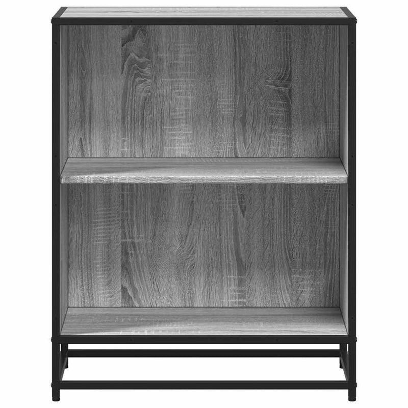 vidaXL szürke sonoma színű szerelt fa könyvszekrény 60x35x76 cm