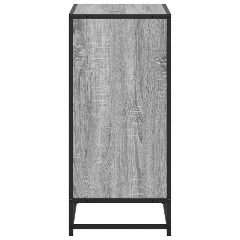 vidaXL szürke sonoma színű szerelt fa könyvszekrény 60x35x76 cm