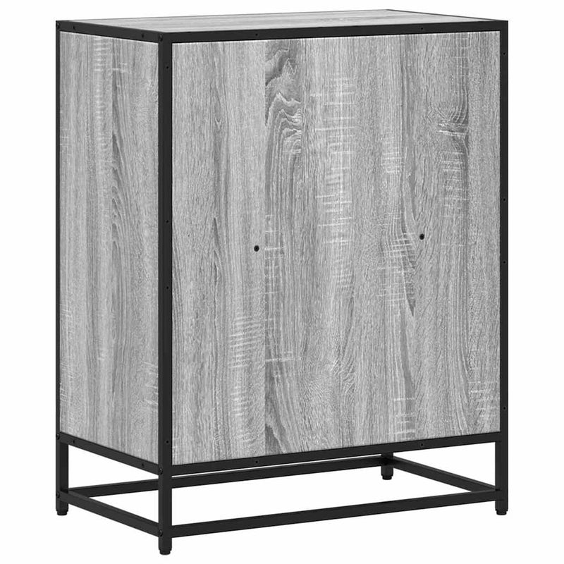 vidaXL szürke sonoma színű szerelt fa könyvszekrény 60x35x76 cm