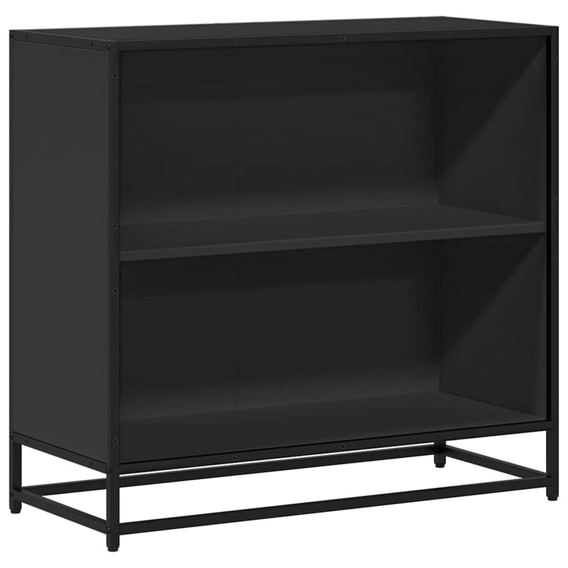vidaXL fekete szerelt fa könyvszekrény 80,5x35x76 cm