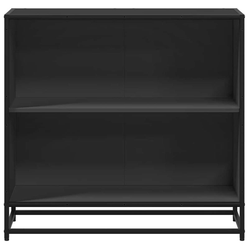 vidaXL fekete szerelt fa könyvszekrény 80,5x35x76 cm
