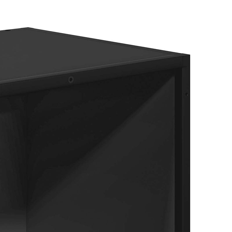 vidaXL fekete szerelt fa könyvszekrény 80,5x35x76 cm