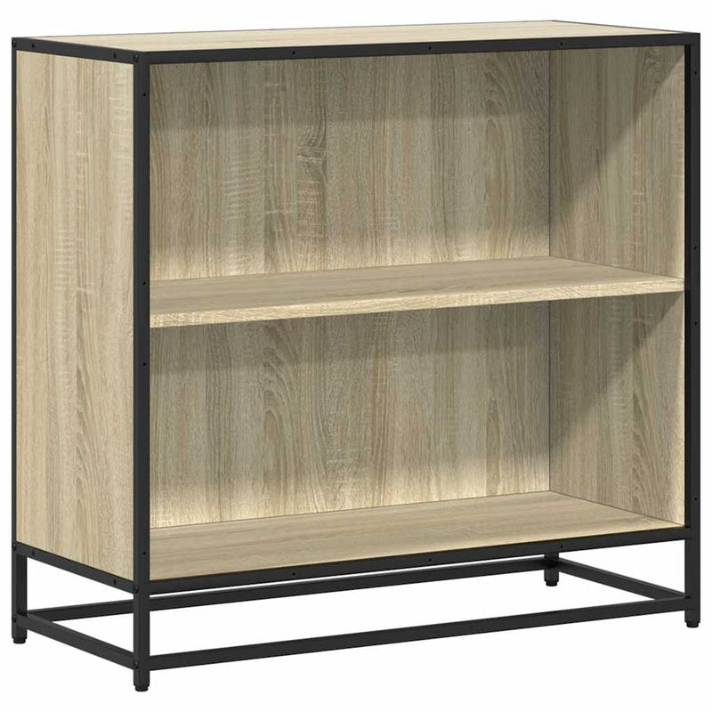 vidaXL sonoma színű szerelt fa könyvszekrény 80,5x35x76 cm