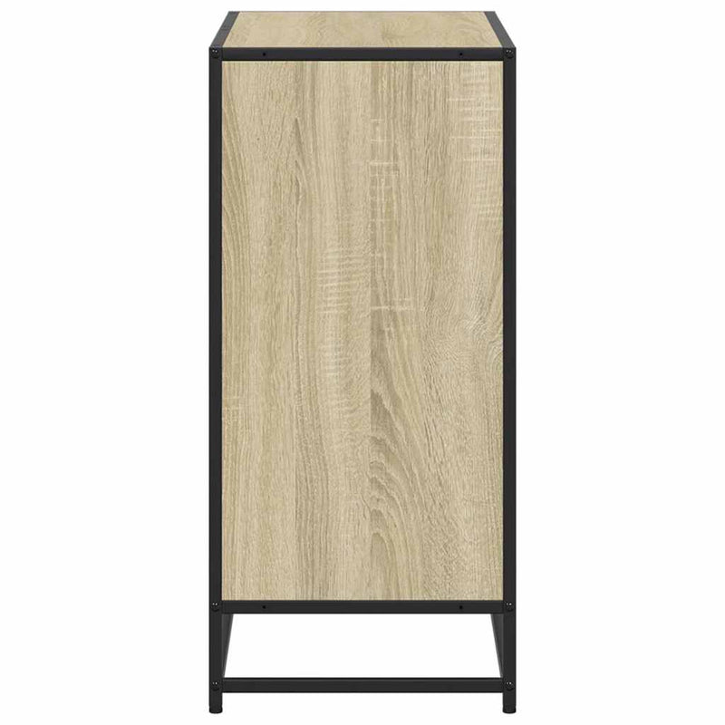 vidaXL sonoma színű szerelt fa könyvszekrény 80,5x35x76 cm