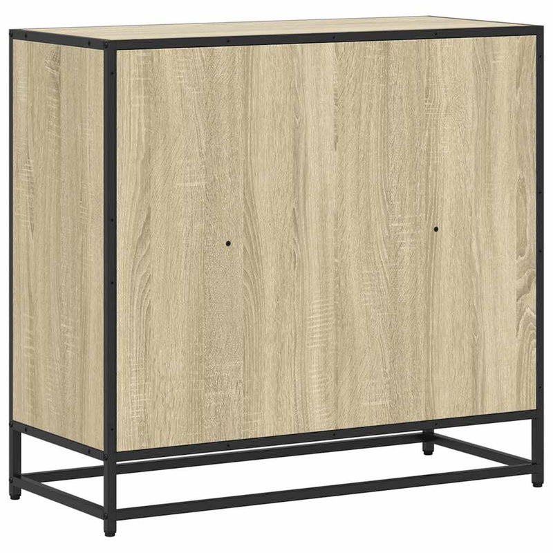 vidaXL sonoma színű szerelt fa könyvszekrény 80,5x35x76 cm