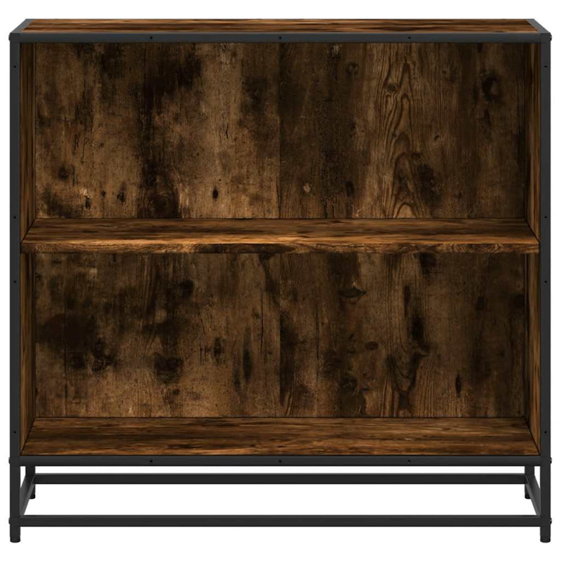 vidaXL füstös tölgy színű szerelt fa könyvszekrény 80,5x35x76 cm