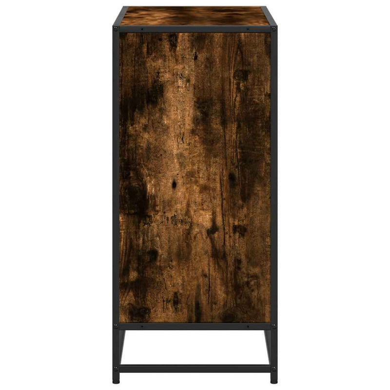 vidaXL füstös tölgy színű szerelt fa könyvszekrény 80,5x35x76 cm