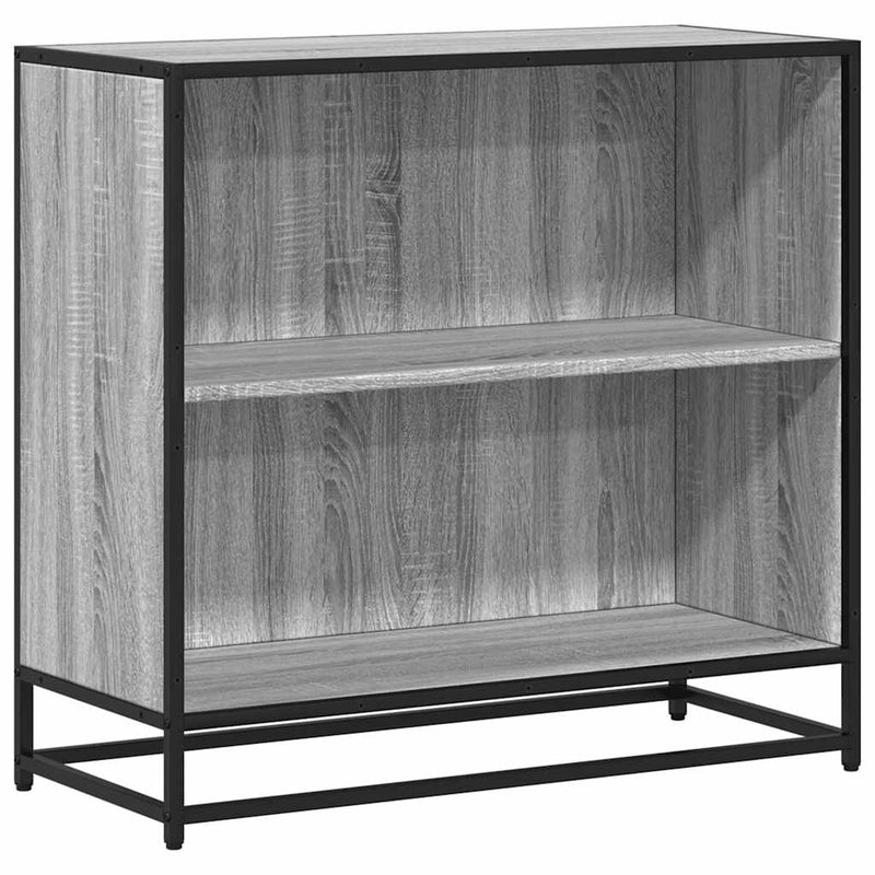 vidaXL szürke sonoma színű szerelt fa könyvszekrény 80,5x35x76 cm