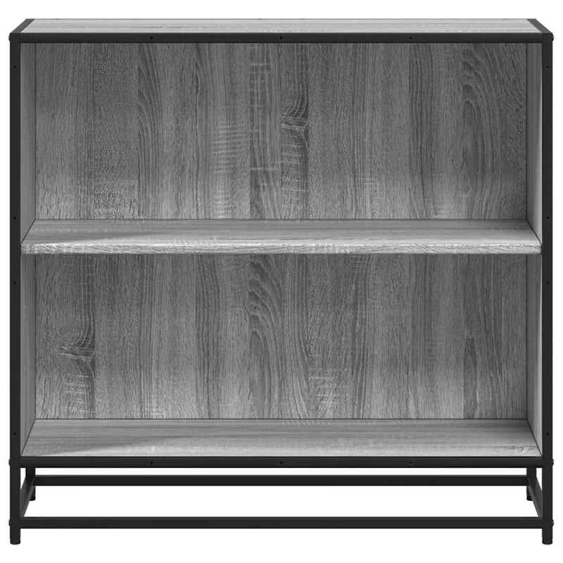 vidaXL szürke sonoma színű szerelt fa könyvszekrény 80,5x35x76 cm