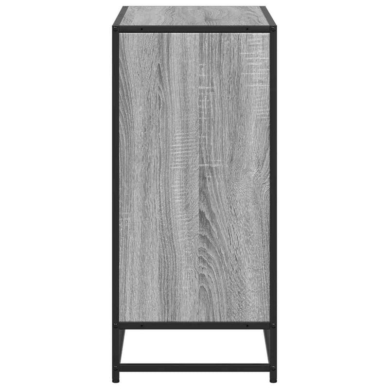 vidaXL szürke sonoma színű szerelt fa könyvszekrény 80,5x35x76 cm
