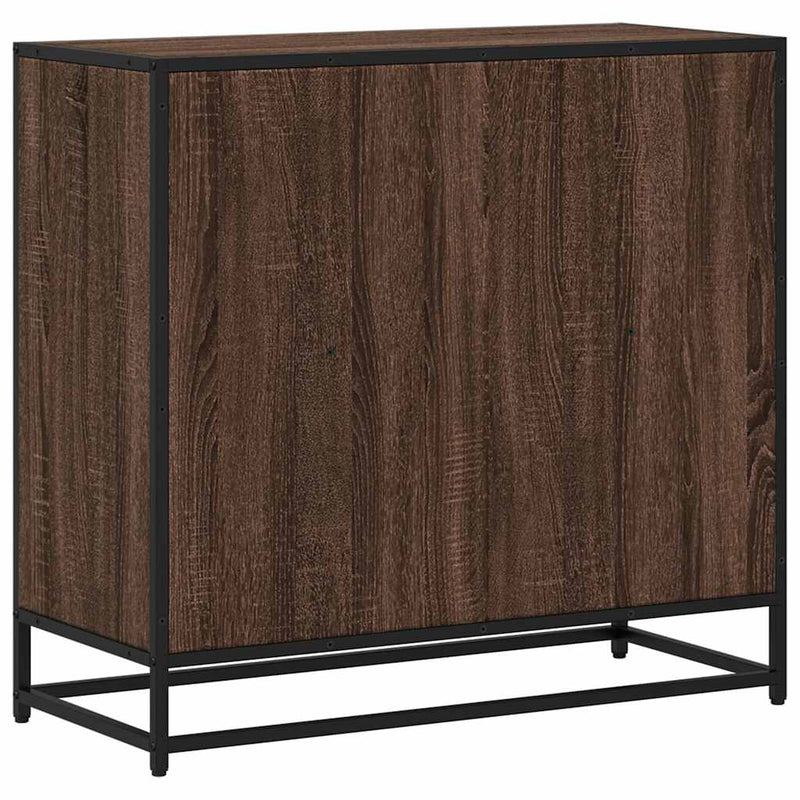 vidaXL barna tölgy színű fa könyvszekrény 80,5x35x76 cm