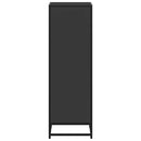 vidaXL fekete forgácslap könyvszekrény 40x35x107,5 cm