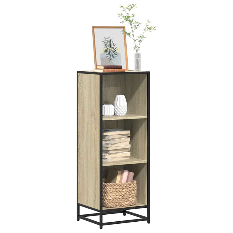 vidaXL sonoma színű szerelt fa könyvszekrény 40x35x107,5 cm