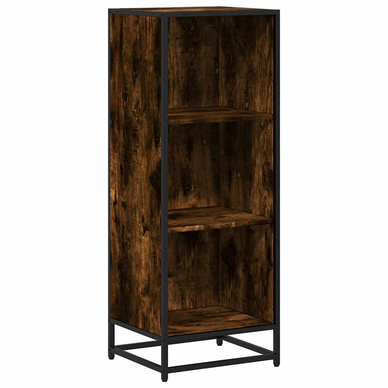 vidaXL füstös tölgy színű szerelt fa könyvszekrény 40x35x107,5 cm