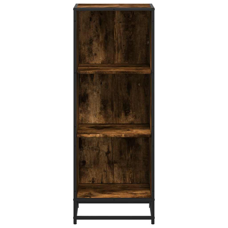 vidaXL füstös tölgy színű szerelt fa könyvszekrény 40x35x107,5 cm