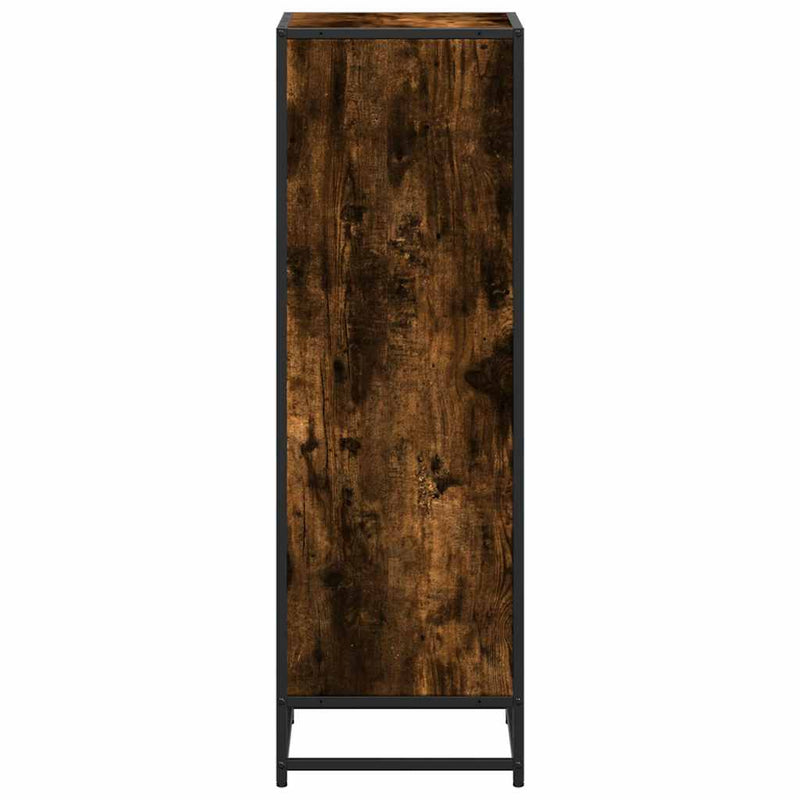 vidaXL füstös tölgy színű szerelt fa könyvszekrény 40x35x107,5 cm