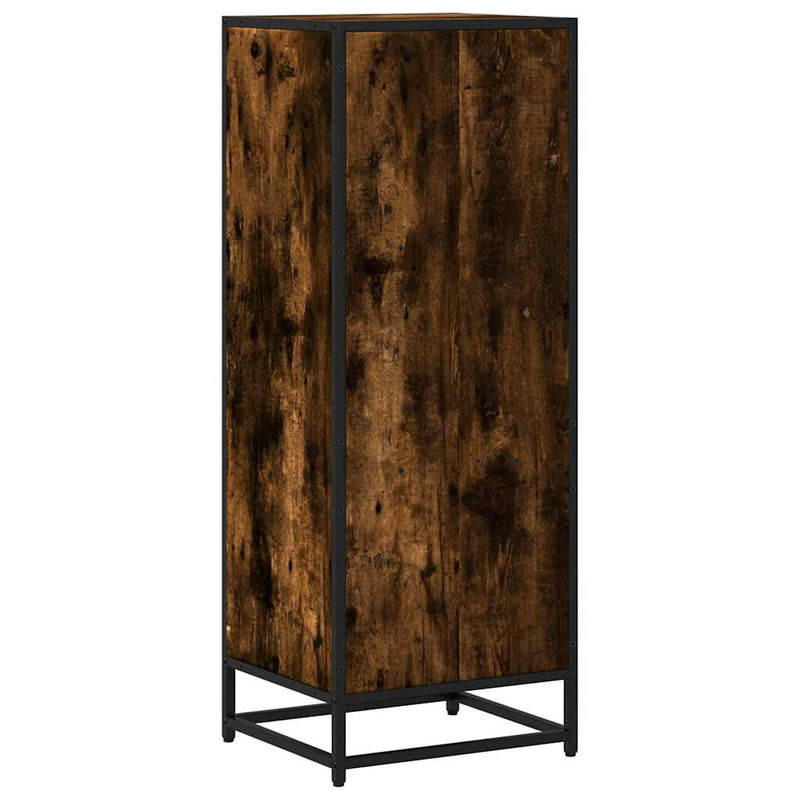 vidaXL füstös tölgy színű szerelt fa könyvszekrény 40x35x107,5 cm