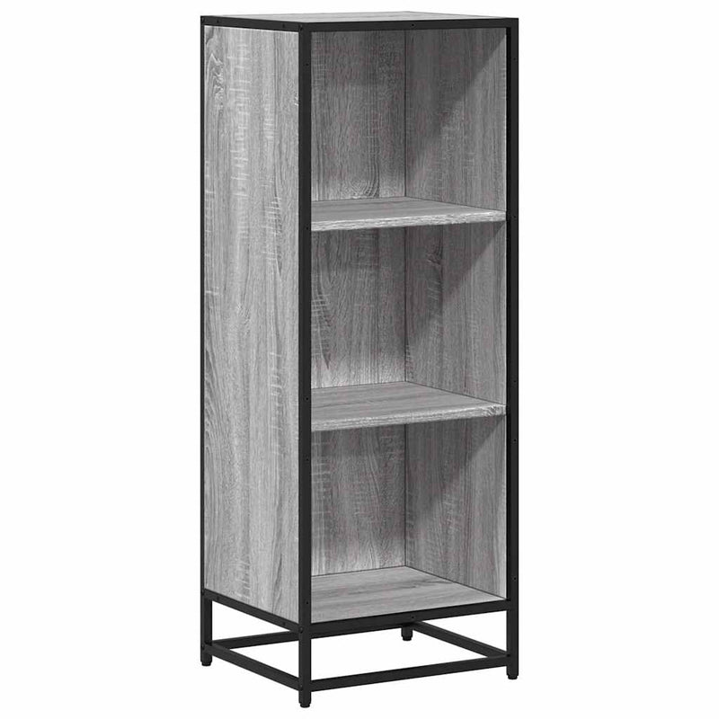 vidaXL szürke sonoma színű szerelt fa könyvszekrény 40x35x107,5 cm