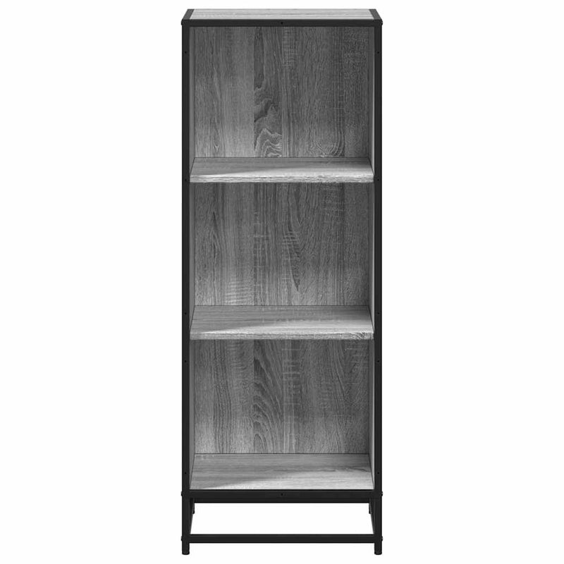 vidaXL szürke sonoma színű szerelt fa könyvszekrény 40x35x107,5 cm