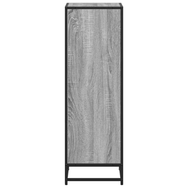 vidaXL szürke sonoma színű szerelt fa könyvszekrény 40x35x107,5 cm
